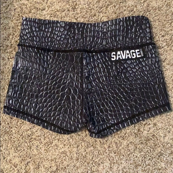 SOLD Savage Barbell shorts - Picture 2 of 3